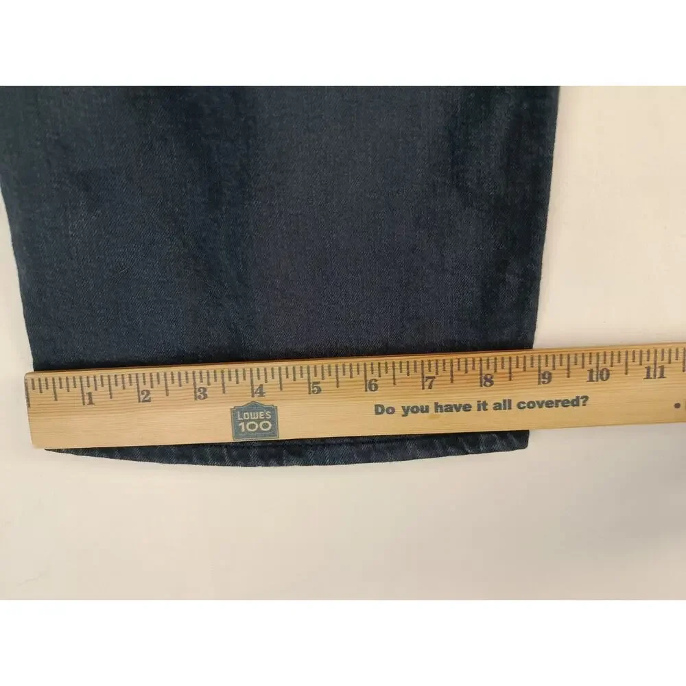 Polo Ralph Lauren Men's Dark The Hampton Relaxed Straight Jeans Zip Size 42 x 30